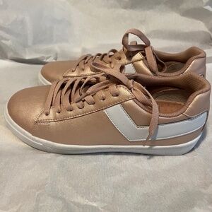 EUC Pony Classic Low Sneakers Metallic Rose Gold Size 9